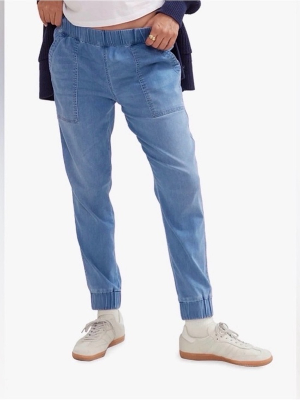 Hatch maternity easy denim joggers 0 xs